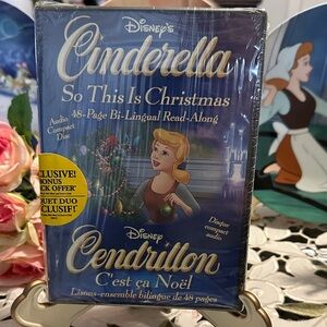 SEALED Disney Cinderella Bilingual Read-Along – CD “So This Is Christmas” 2019